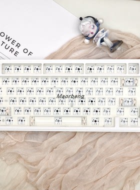 猫尔本客制化机械键盘套件75/80/98/108配列热拔插下灯位键盘套件