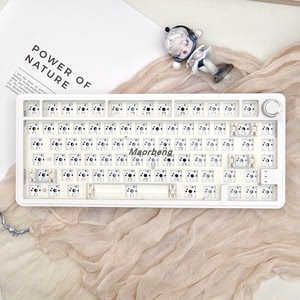 猫尔本客制化机械键盘套件75/80/98/108配列热拔插下灯位键盘套件