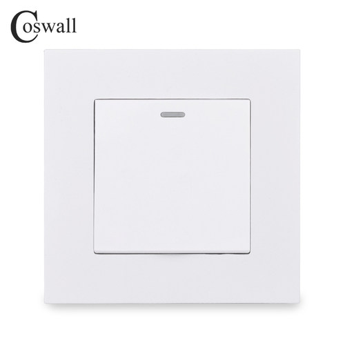 COSWALL 一开单控开关 家用 86型  DC 5-40V AC 90-250V