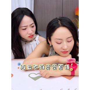 风扇学生手环玩具 手表风扇迷你手腕带风扇儿童随身携带usb便携式