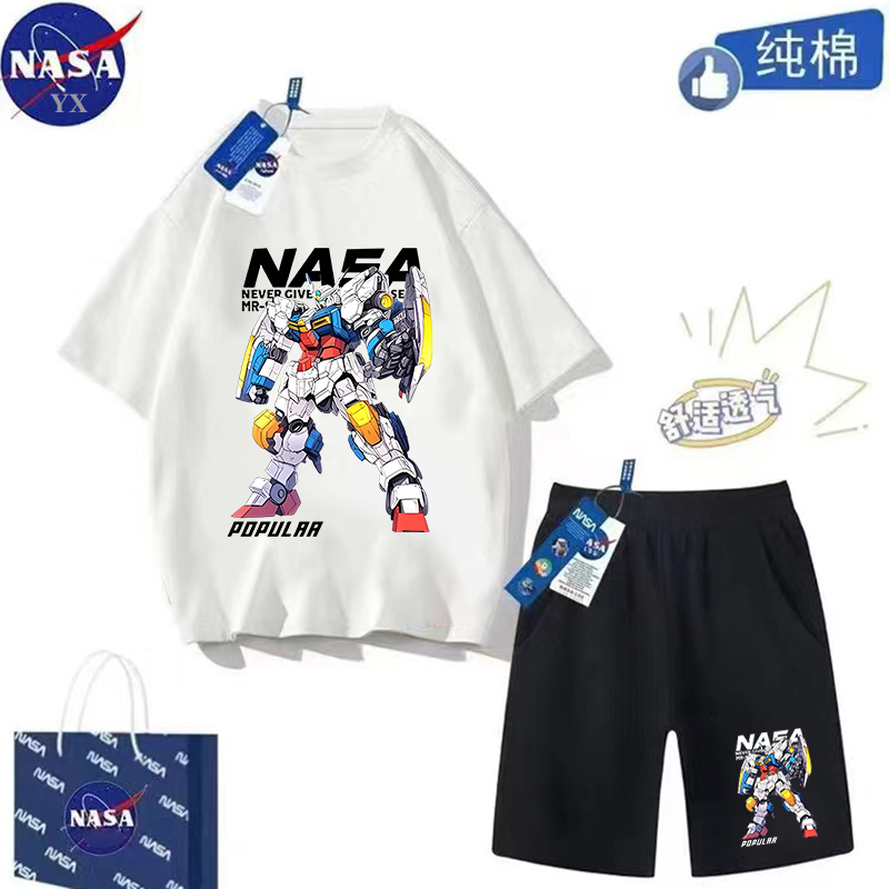 NASA男童夏季新款卡通短袖套装