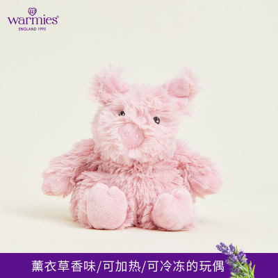 官方正品warmies粉红猪玩偶