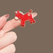 气质时尚 生肖红色小马驹胸针高端女本命年创意胸花衣服装 饰品别针
