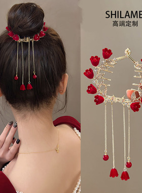 铃兰花蕊曦发夹订婚结婚抓夹