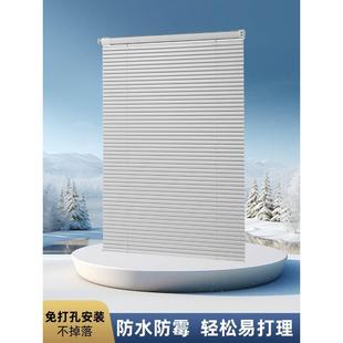 百叶窗帘卷帘浴室卫生间办公室厨房厕所窗户遮光遮挡免打孔卷拉式