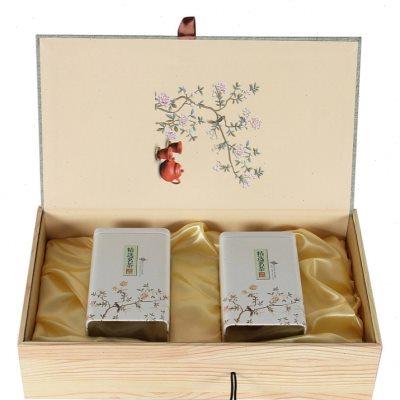 高档西湖龙井通用版绿茶叶包装礼盒铁罐碧螺春信阳毛尖茶叶空礼盒