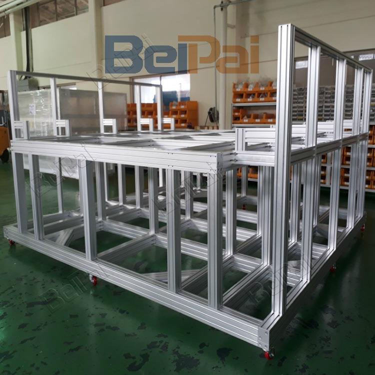 铝型材XDX防罩设备架子亚克力护有机玻铝合金工作线台流水璃铝材