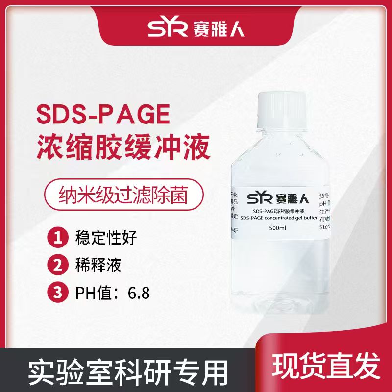 1X 4X SDS-PAGE浓缩胶缓冲液 500ml ph6.8 蛋白电泳 生化试剂