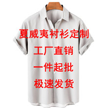 3D digital printing custom shirt3D数码印花来图定制短袖衬衫男