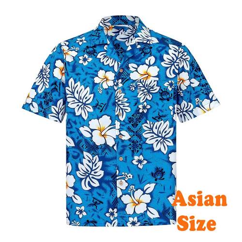 夏季热带花3D印刷夏威夷短袖衬衫