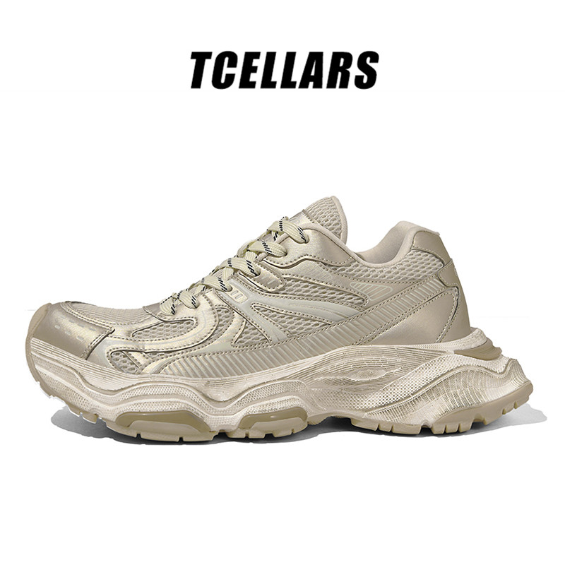 TCELLARS老爹鞋经典百搭复古做旧