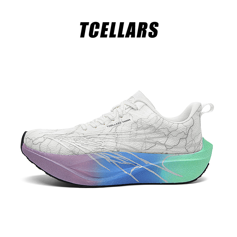 Tcellars全掌碳板减震夜光跑步鞋