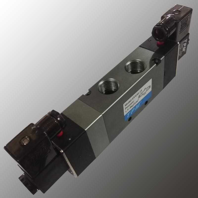 TPM朝日三位五通气动电磁阀4V130-06 4V230-08 4V330-10 4V430-15