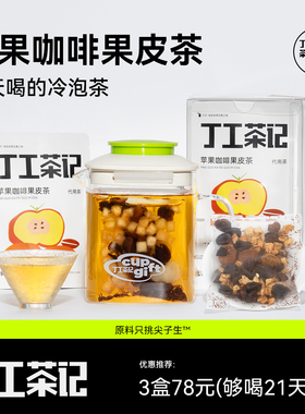 丁工茶记苹果咖啡果皮茶冷泡茶夏日冲泡饮品办公室茶包女生养生茶