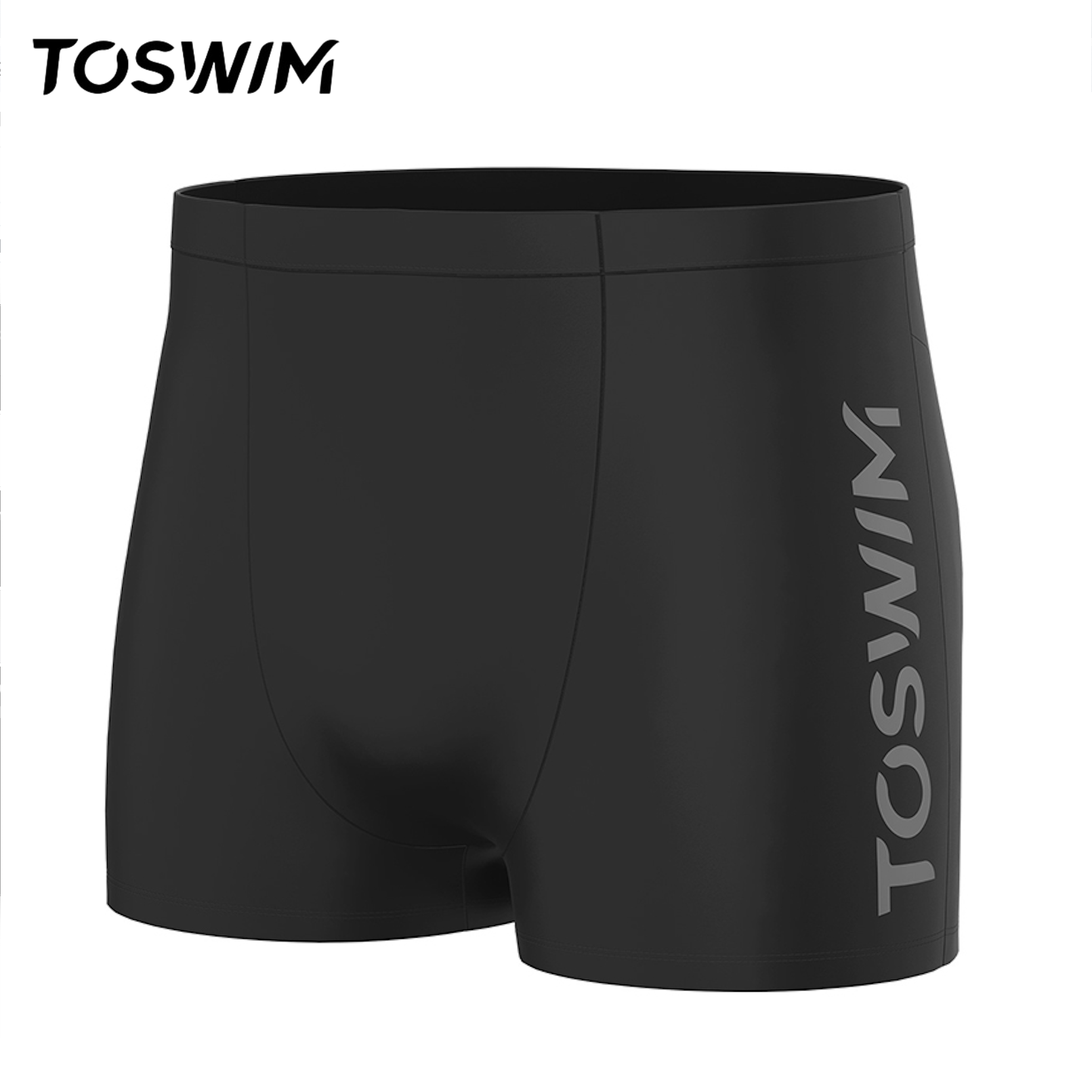 【样衣清仓-黑色先锋】TOSWIM拓胜正品泳裤男平角男士速干温泉