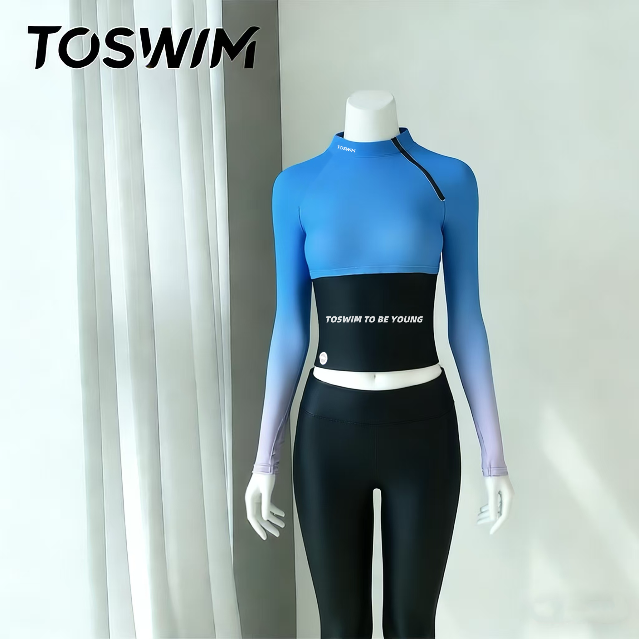 TOSWIM分体长袖长裤女休闲