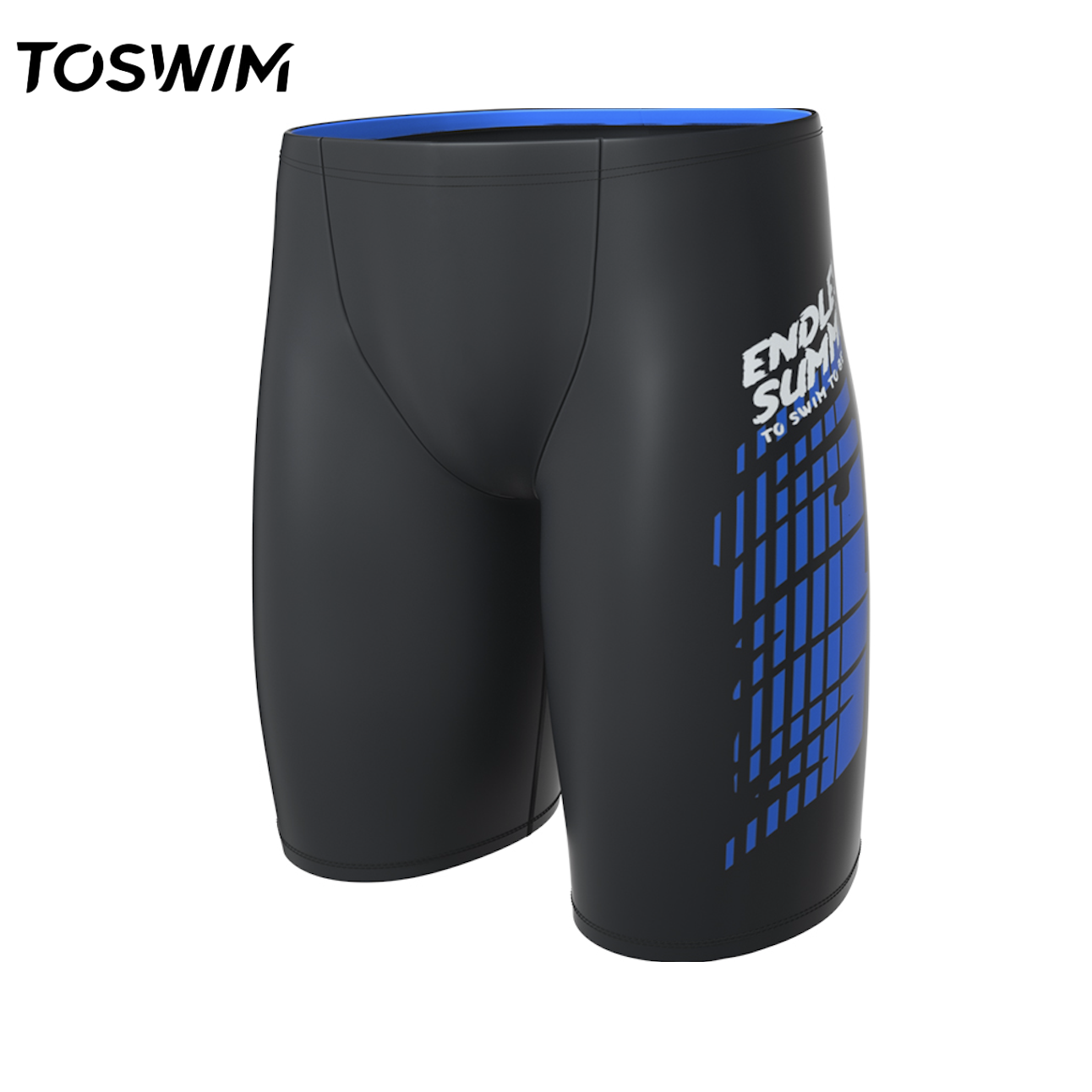【样衣清仓-蓝色活力】TOSWIM拓胜正品游泳裤男士速干泳裤温泉