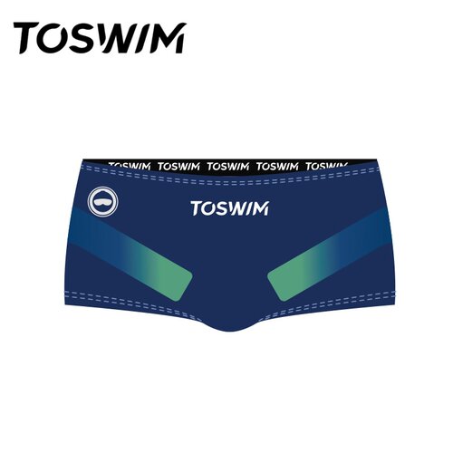 【样衣清仓-蓝绿幻影】TOSWIM拓胜男士泳裤三角裤温泉游泳裤竞速