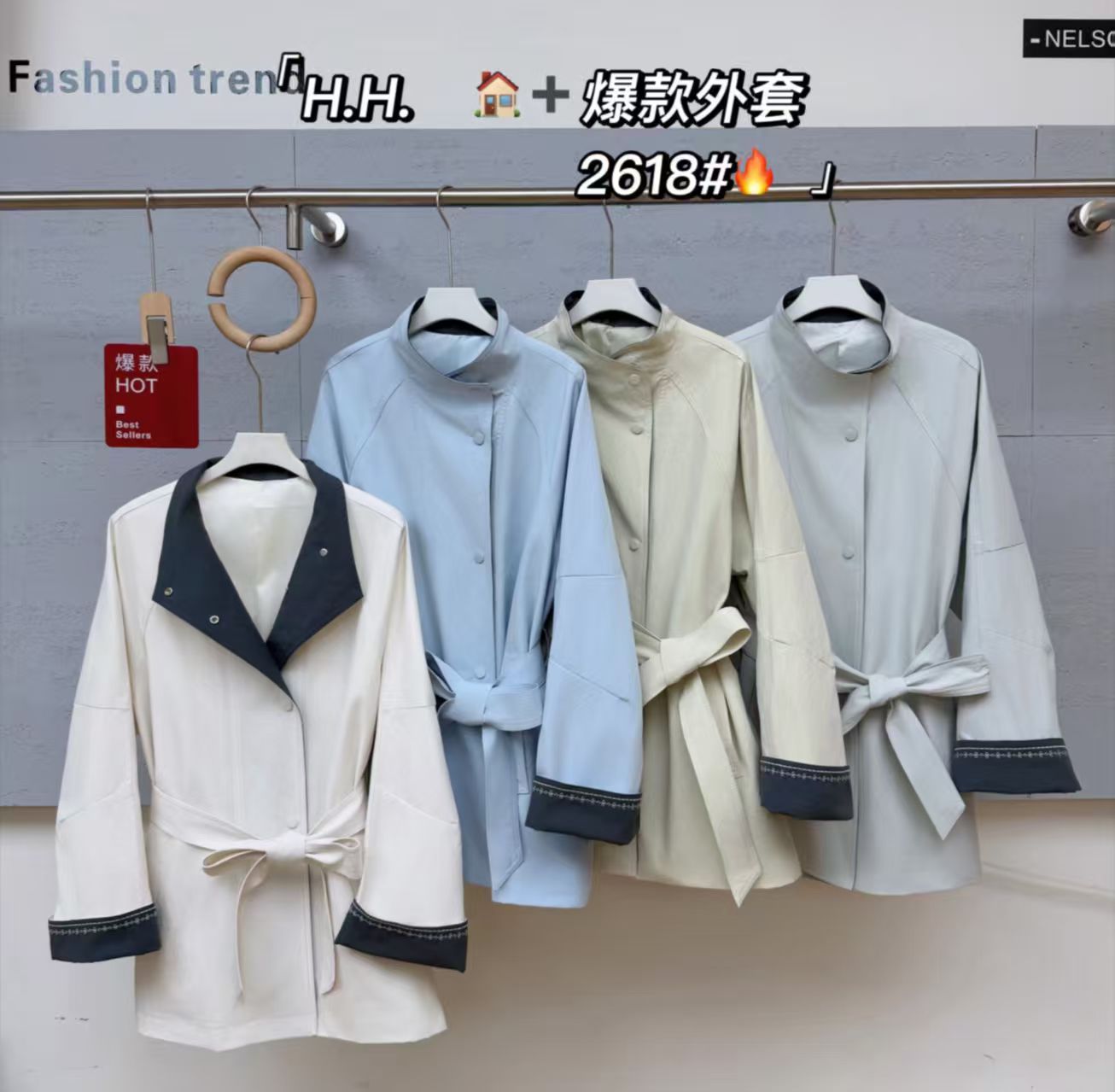 2026春季新款复古双门襟风衣韩版小个子外套