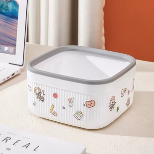 桌面垃圾桶可爱小纸篓客厅吐骨盒床头收纳盒办公室创意零食果皮盒