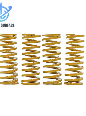 DB-3D打印机配件热床调平弹簧扁线黄色弹簧强力压缩矩形弹簧模具