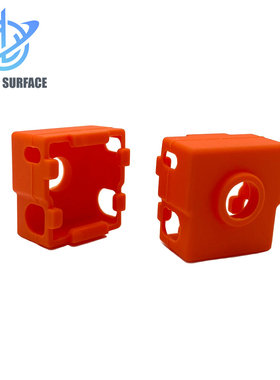 3d打印机配件CR6SE挤出头硅胶套橙色硅胶套耐高温保温套保护套