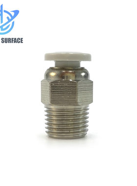 3d打印机配件PC4-01白色气动快速接头气管快插螺纹直通气动接头