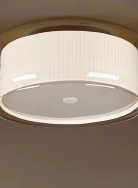 西班牙Marset Merce卧室玻璃吸顶灯客厅书房走廊圆形轻奢布艺灯具