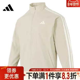 adidas阿迪达斯3 STRIPES CLUB春季男子运动休闲夹克外套KR2518