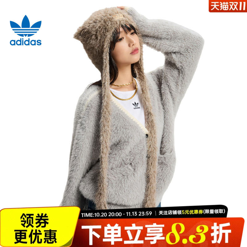 阿迪达斯运动休闲保暖帽子