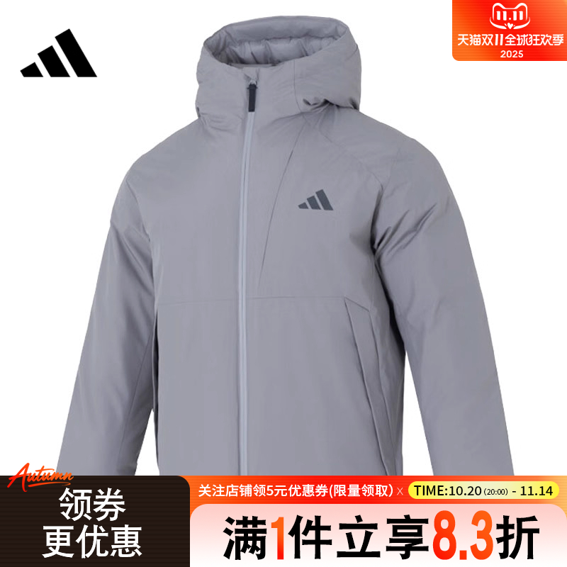 阿迪达斯运动休闲羽绒服