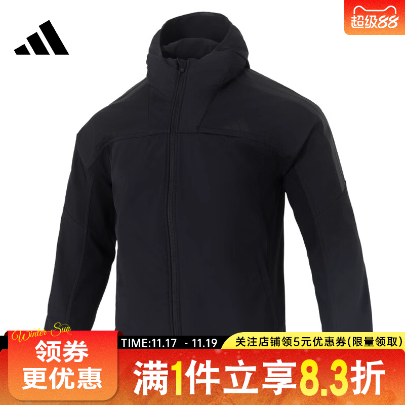 阿迪达斯运动休闲夹克外套