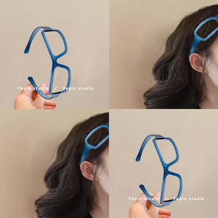 芬兰小姐！不勒头眼镜框头箍女新款高颅顶发箍女款百搭外出头饰夏