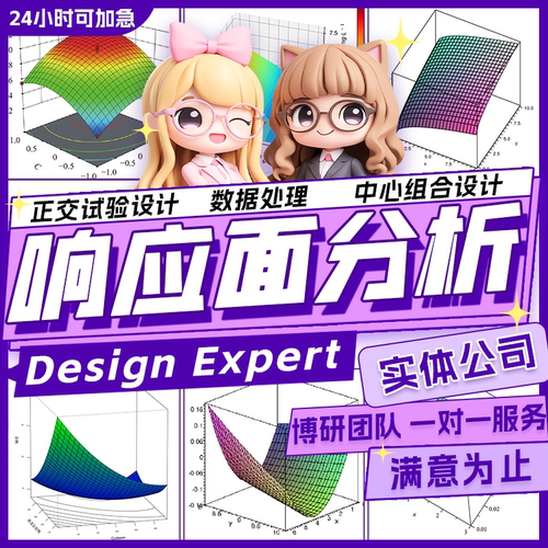 响应面分析数据调整设计正交试验