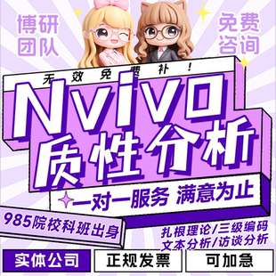 nvivo质性分析MAXQDA扎根理论三级编码文本政策访谈定性分析帮做