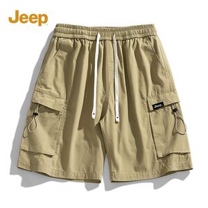 Jeep吉普工装裤男2024新款休闲五分短裤男生夏季薄款纯棉运动男款