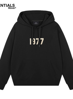ESSENTIALS MOVIE官方连帽卫衣男女情侣1977美式复古宽松休闲帽衫