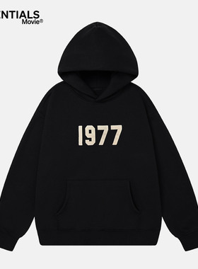 ESSENTIALS MOVIE官方连帽卫衣男女情侣1977美式休闲潮牌帽衫上衣