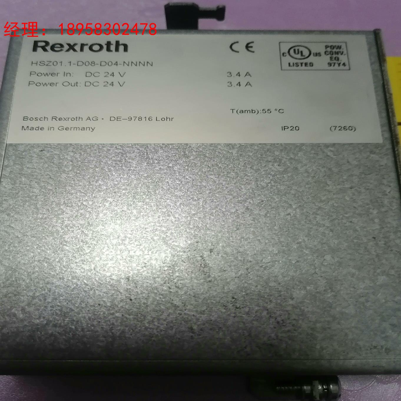 力乐士Rexroth二手九九新HSZ01.1-D08-D04