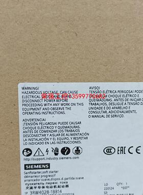 【荣强工控】3RW4028-1BB14