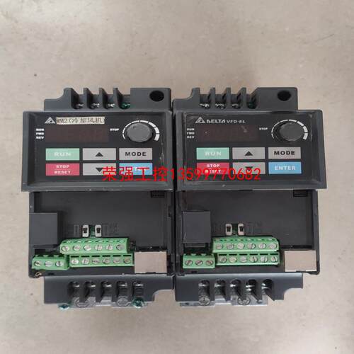 【荣强工控】台达变频器VFD007EL43A三相输入750w ，二手包好
