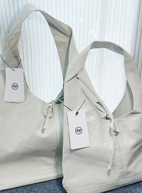 韩国小众品牌dp包包女新款蝴蝶结单肩托特包大容量通勤真皮手提包