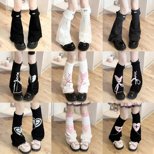 秋冬针织保暖阔腿堆堆袜女辣妹街头百搭个性 修饰腿型小腿袜