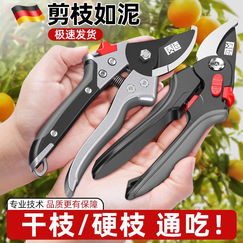 德国修枝剪园艺果树修枝剪刀摘水果花卉盆景剪粗枝绿化粗枝专用剪