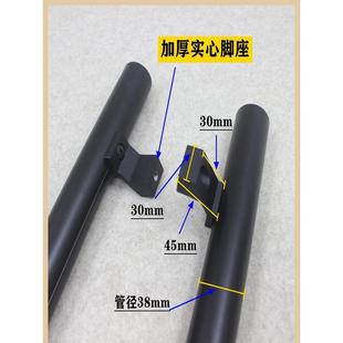 加厚铝合金玻璃门拉手黑色灰色肯德基门把手有框推拉门木门大拉手