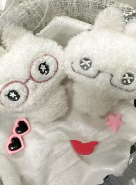 新品自制绫音兔小红书同款可爱挂件高颜值毛绒棉花娃娃礼物装饰萌