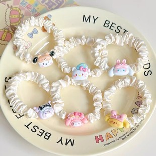 新款小动物发圈可爱甜美卡通萌萌发绳少女头绳小熊皮筋情侣卡