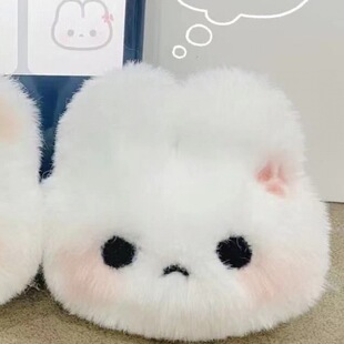 新款可爱小兔子会吱吱叫毛绒钥匙扣学生书包挂饰情侣礼物挂件