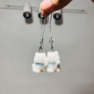 植绒树脂挂件创意小狗手办盲盒挂饰手机钥匙扣包包饰品挂件