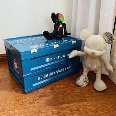 日式收纳箱 大号潮牌户外折叠整理箱汽车后备箱车载收纳箱 露营箱